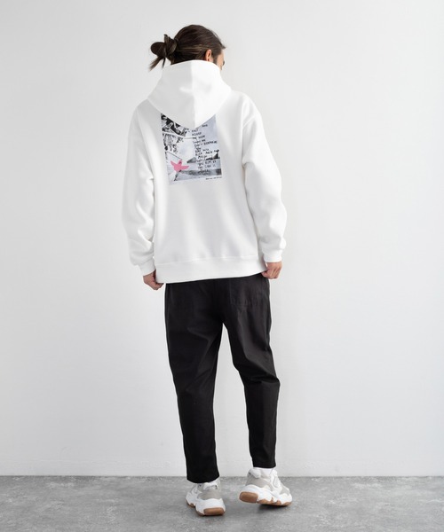 「Mark Gonzales」 プルオーバーパーカー M ベージュ系その他2 メンズ_画像5
