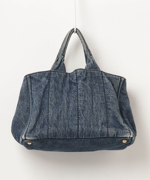 PRADA カナパ ハンドバッグ ブルー PRADA（プラダ） カナパ ハンドバッグ - ブルー レディース : ZOZOTOWN