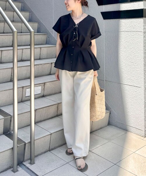 NOLLEY'S（ノーリーズ） ブラウス シャツ 半袖 「追加」ウォッシャブル