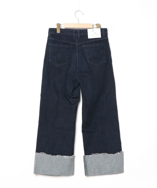 「London Denim」 デニムパンツ 50 ダークインディゴブルー レディース_画像2