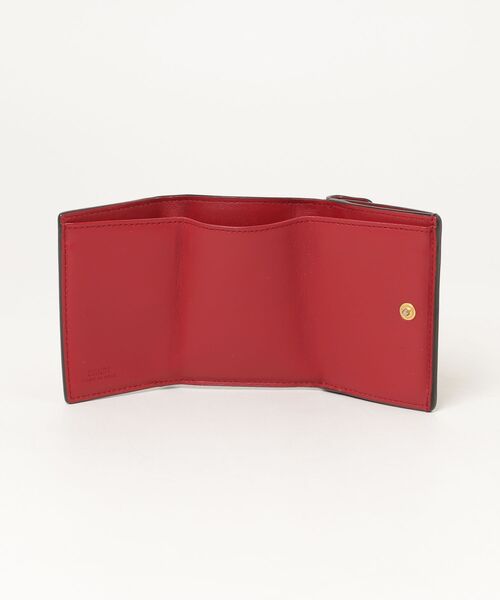 FENDI 三つ折り財布 レッド/ブラウン FENDI（フェンディ） エフイズフェンディ 三つ折り 財布 - レッド