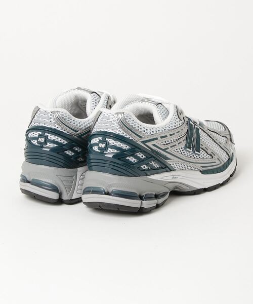 「New Balance」 ローカットスニーカー 27.5cm シルバー×ブルー レディース_画像2