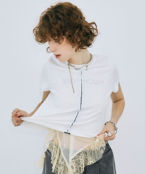 JOSE MOON（ジョゼムーン） tシャツ 半袖 UPSIDE DOWN LOGO T-SHIRT