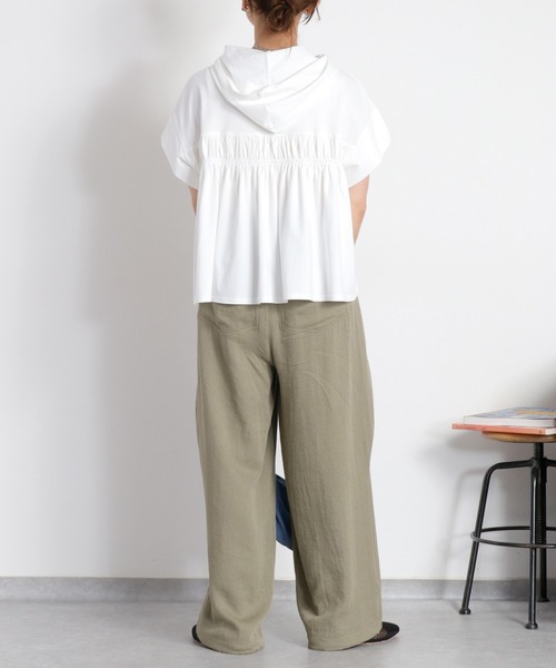 cepo（セポ） ワイドパンツ パンツ 「セットアップ対応」LINENミックス