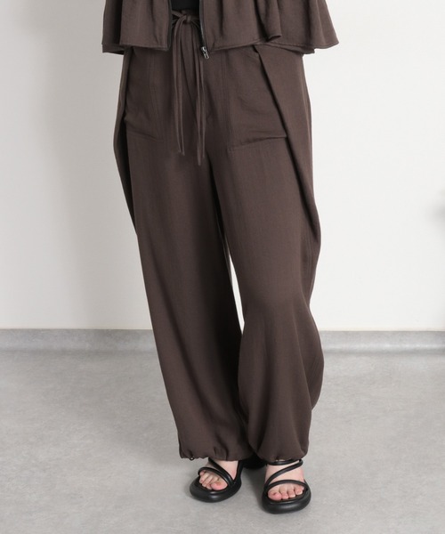 cepo（セポ） ワイドパンツ パンツ 「セットアップ対応」LINENミックス
