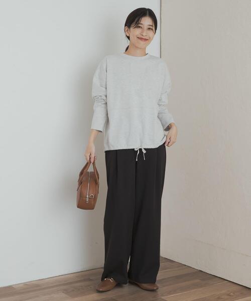 「URBAN RESEARCH DOORS」 長袖カットソー MEDIUM オートミール レディース_画像7