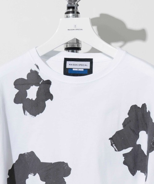 「MAISON SPECIAL」 半袖Tシャツ 1 ブラック メンズ_画像5