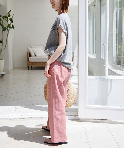 「SLOBE IENA」 パンツ 36 ブラウン レディース_画像4