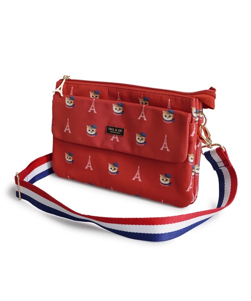 「PAUL & JOE ACCESSOIRES」 ショルダーバッグ FREE レッド レディース_画像2
