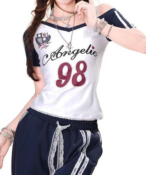 「lilful」 半袖Tシャツ M ホワイト レディース_画像7