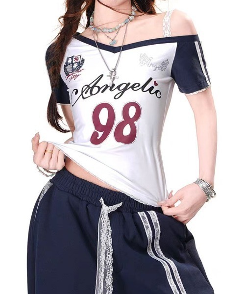 「lilful」 半袖Tシャツ M ホワイト レディース_画像8