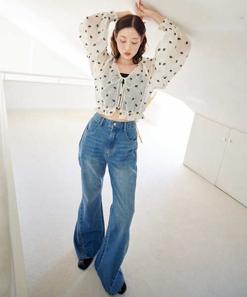 「Kastane」 デニムパンツ 1 ブルー レディース_画像7