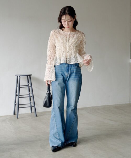 「Kastane」 デニムパンツ 1 ブルー レディース_画像8