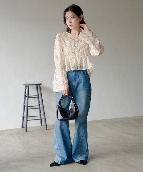 「Kastane」 デニムパンツ 1 ブルー レディース_画像9