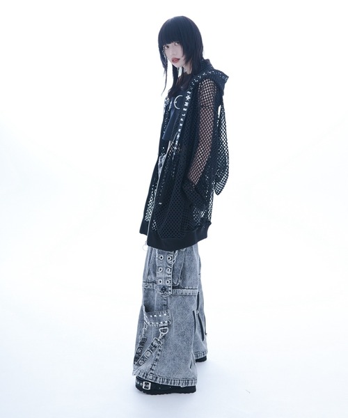 「REFLEM」 デニムパンツ FREE ブラック レディース_画像4