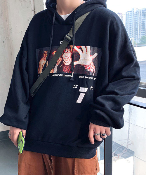 ルーズ ロゴ パーカー レトロ ストリート フーディー nr6591 BREATH ブレス OLD ENGLISH HOODIE 2321177201754 フーディー