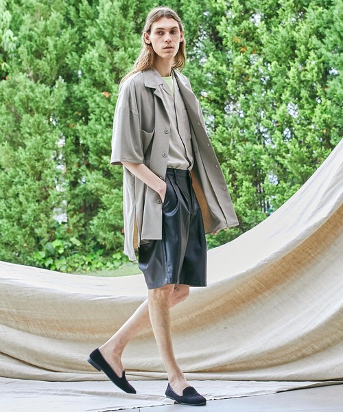 EMMA CLOTHES パンツ TRストレッチスーツ地 ワイドシルエット2