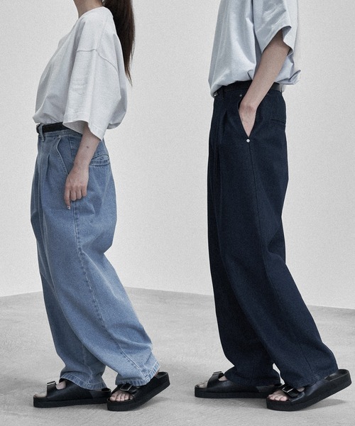 デニムパンツ レディース 秋 パンツ 綿 ワイドパンツ デニム  ジーンズ ジーパン ボトムス ゆる リラックスパンツ ゆったり 体型カバー 大人 かわいい ウエスト 楽天市場】【送料無料】デニムパンツ パンツ レディース ワイド