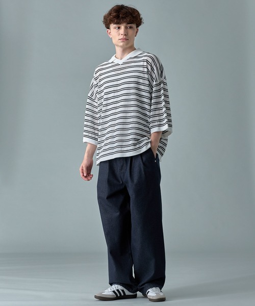 RUUBON ジーンズ 「RUUBON」relax wide denim pants