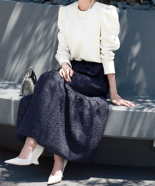 ELFRANK tシャツ パワーショルダープルオーバー レディース : ZOZOTOWN