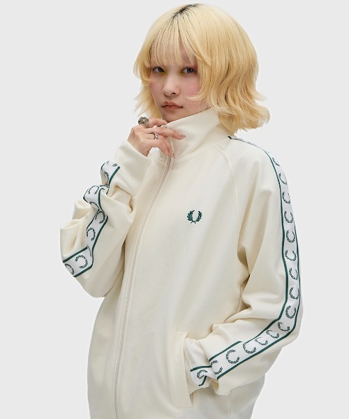 FRED PERRY（フレッドペリー） uvカット ジャージ Contrast Tape Track
