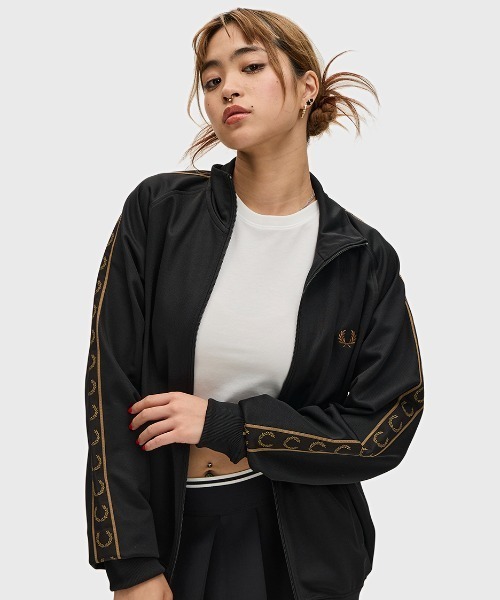 FRED PERRY ジャージ Contrast Tape Track Jacket／フレッド