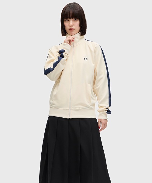 FRED PERRY ジャージ Contrast Tape Track Jacket／フレッド