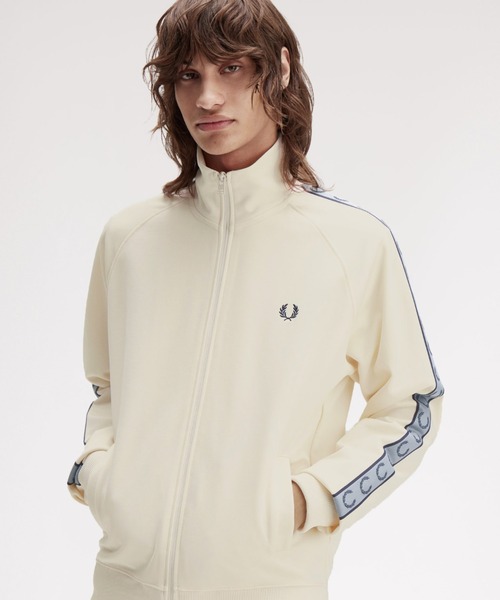 FRED PERRY ジャージ Contrast Tape Track Jacket／フレッド
