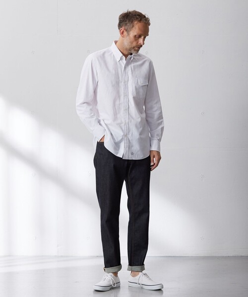 J.PRESS シャツ 「HYBRID LINEN」ボタンダウンシャツ メンズ