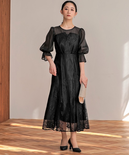 epic day レースロングマーメイドドレス M epic day（エピックデイ） ドレス レースロングマーメイドドレス