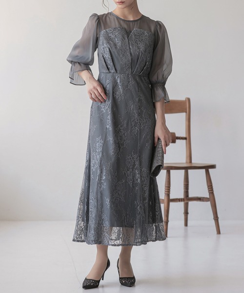 epic day（エピックデイ） ドレス レースロングマーメイドドレス