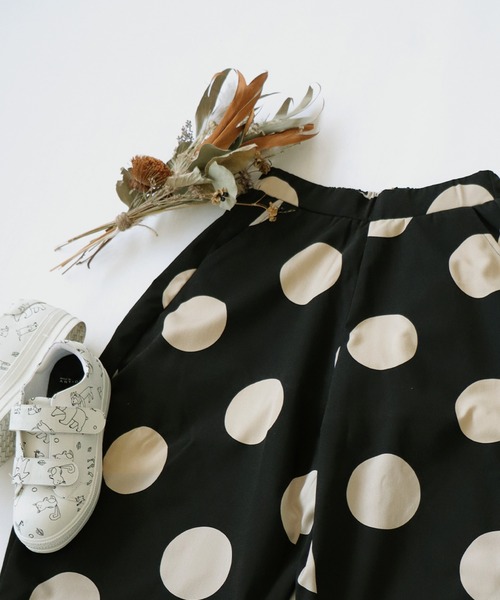 【新品未使用】keinarita polkadot pantドットパンツ セール】なめらかタッチニットパンツ（その他パンツ）｜niko and