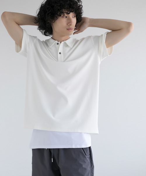 aimoha（アイモハ） ポロシャツ aimoha men SIMPLE POLO SHIRT ハーフ