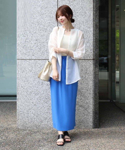 Jines タンクトップ ノースリーブ フライスタンクトップ レディース