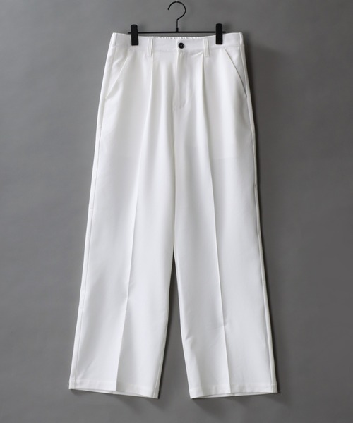 SITRY スラックス 1Tuck Drape Semi Wide Straight Pants/1