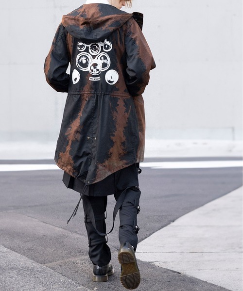 MILKBOY モッズコート ブラック 秋コレクション MILKBOY（ミルクボーイ） モッズコート コート BLEACHED MODS コート