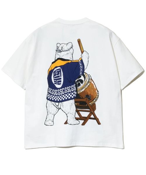 go slow caravan tシャツ USA/C 和太鼓クマSP ゆったりTEE メンズ  