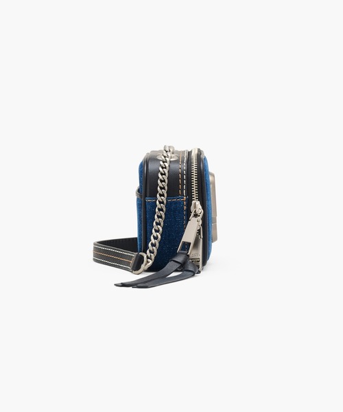 【未使用級】MARC JACOBS デニム スナップショット ショルダーバッグ MARC JACOBS ショルダーバッグ バッグ THE DENIM CHAIN SNAPSHOT