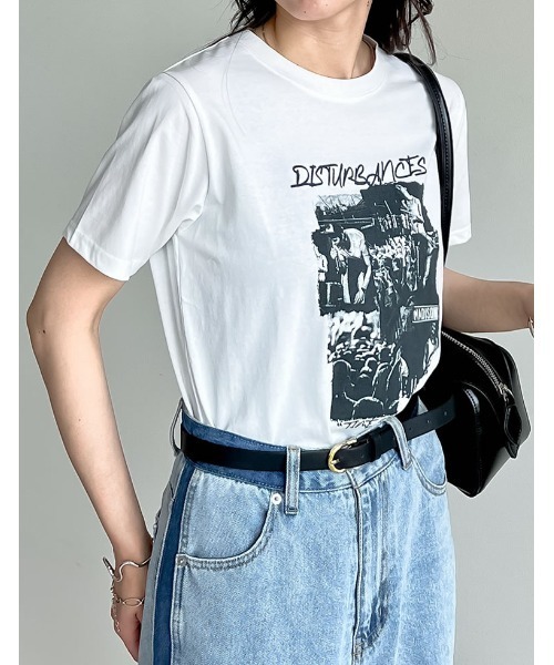 tシャツ 「オンラインストア・店舗限定商品」ＵＶ冷感地図イラストＴシャツ レディース Re:EDIT tシャツ 「接触冷感」「UVカット」モノトーンプリントT