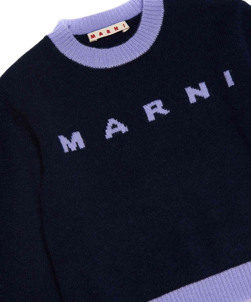 MARNI(マルニ)Kids & Juniorカシミアブレンドブランドロゴニット MARNI ニット セーター MARNI(マルニ)Kids ＆ Junior カシミア