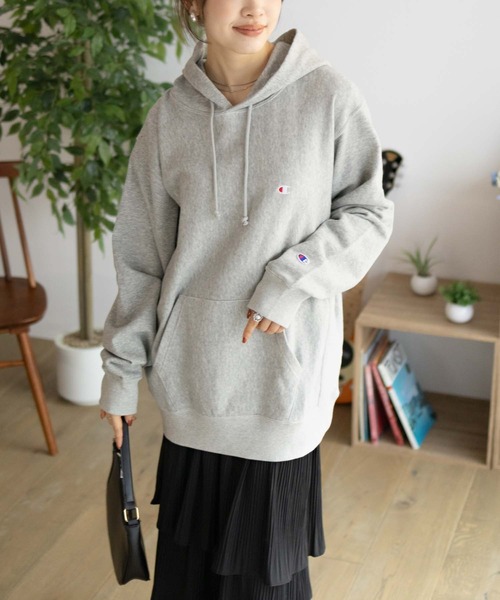 パーカー REVERSE WEAVE10oz  Hooded Sweatshirt/リバースウィーブ10オンスフーデッドスウェットシャツ レディース Champion パーカー REVERSE WEAVE10oz Hooded Sweatshirt