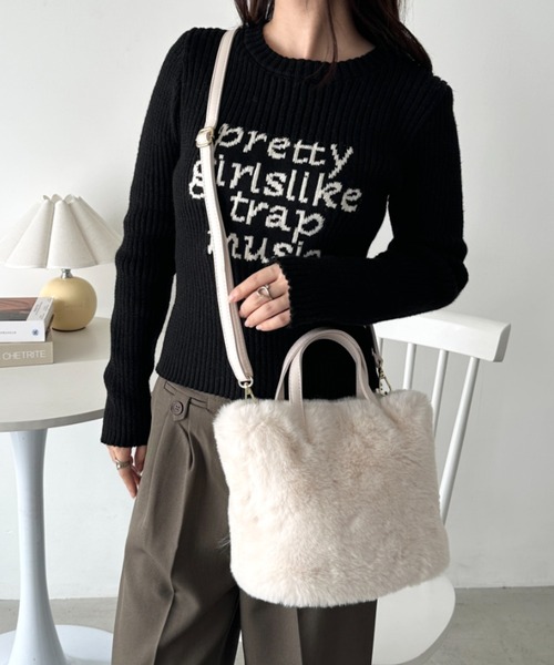 CLEA ショルダーバッグ バッグ 2WAYフェイクファーショルダーバッグ