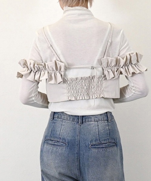 STYLEBLOCK ブラウス シャツ TNタフタフリルキャミトップス
