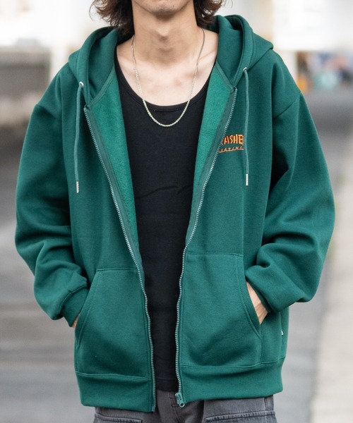THRASHER パーカー 「at」「THRASHER/スラッシャー」裏起毛 ロゴ