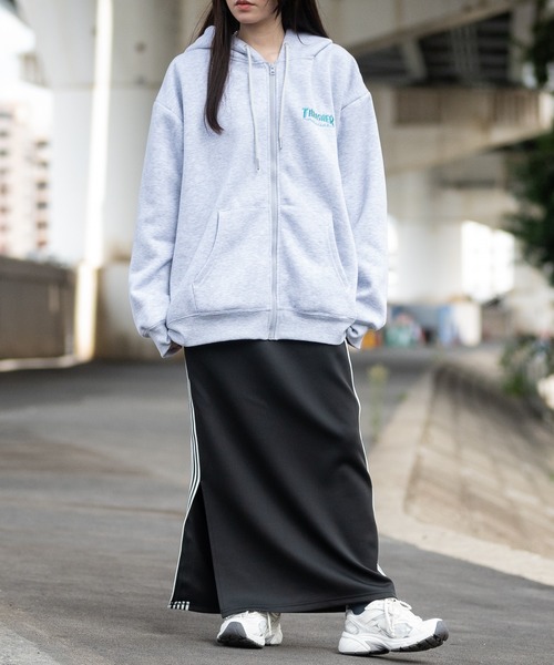 THRASHER パーカー 「at」「THRASHER/スラッシャー」裏起毛 ロゴ