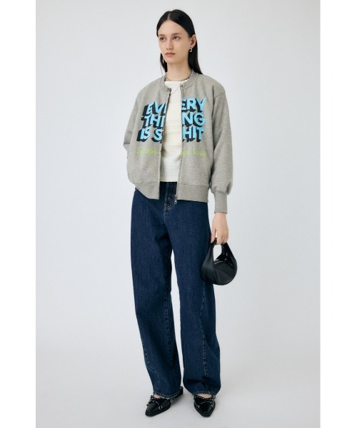 トレーナー スウェット PU ZIPPERED プルオーバー レディース MOUSSY トレーナー スウェット PU ZIPPERED プルオーバー