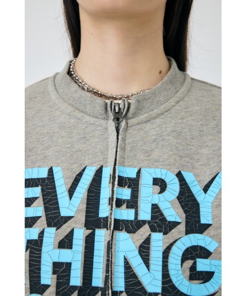 トレーナー スウェット PU ZIPPERED プルオーバー レディース MOUSSY トレーナー スウェット PU ZIPPERED プルオーバー