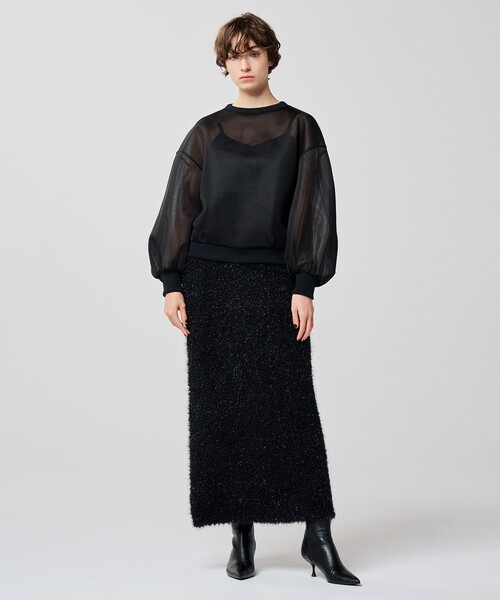 uncrave ブラウス シャツ シアー ラッセル トップス（uncrave