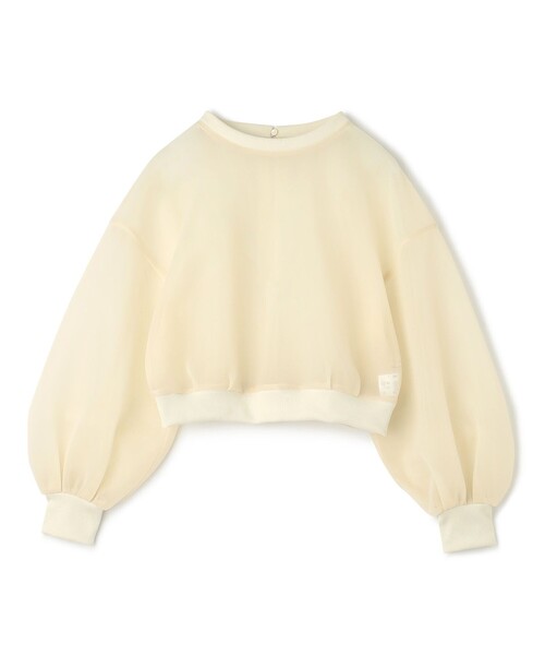 ブラウス シャツ シアー ラッセル トップス（uncrave WHITE） レディース uncrave ブラウス シャツ シアー ラッセル トップス（uncrave