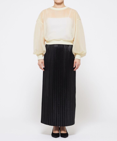 uncrave ブラウス シャツ シアー ラッセル トップス（uncrave